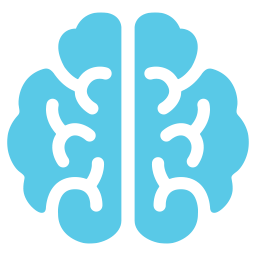Graphic illustration of a human brain.