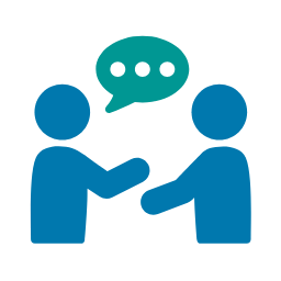 Icon representing share your knowledge and experience