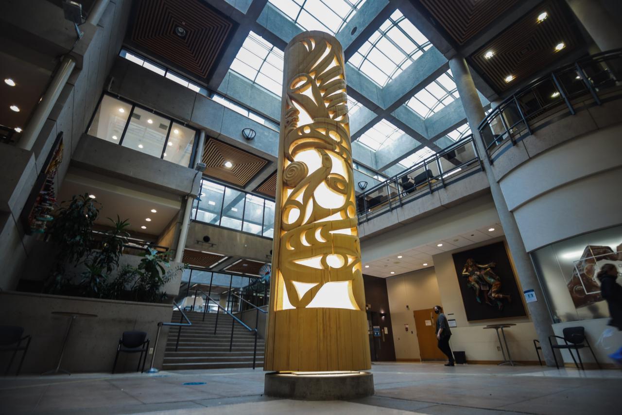 First Nation House Post at VGH
