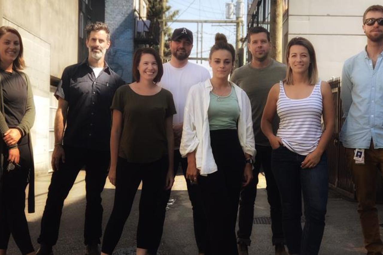 Overdose Outreach Team (left to right): Robyn Kelway, Geoff Thompson, Rachel Smith, Jesse Hilburt, Valerie Martin, Chris Dickinson, Erin Isnor, Skye Ruttle.