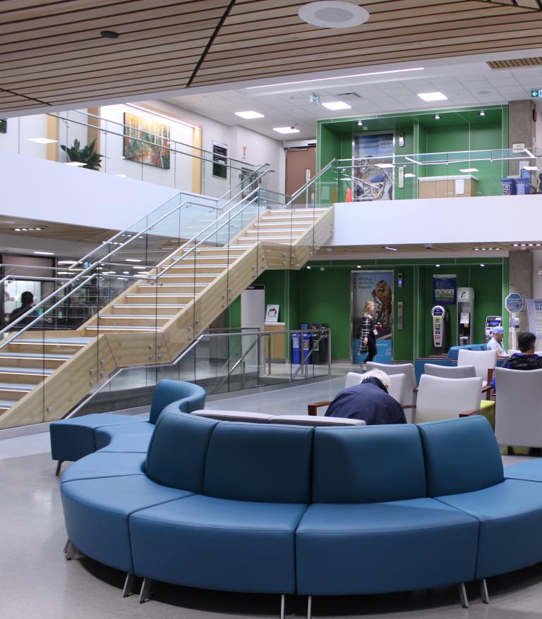 Atrium of Lions Gate Hospital